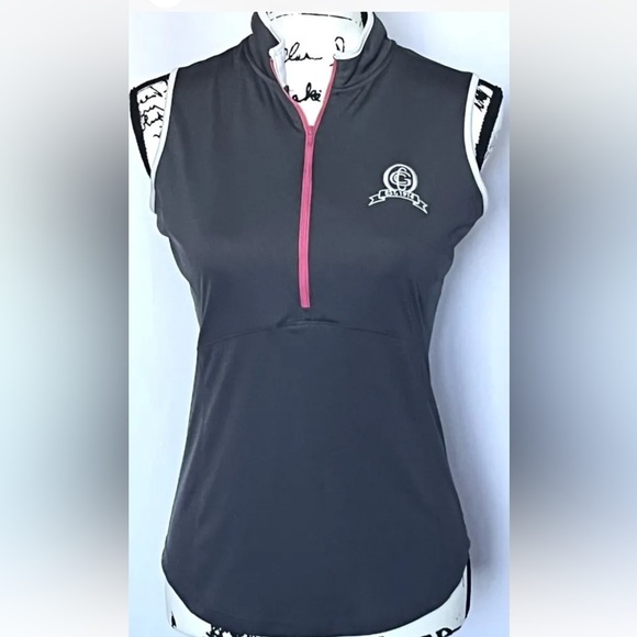 Womens FJ Footjoy 1/2 Zip Woven‎ Windbreaker Shell Performance Vest XS - Picture 3 of 9
